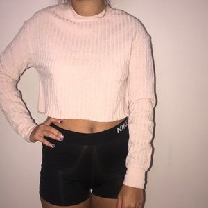 Light pink crop top